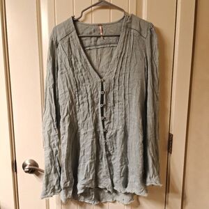 Free People Greta Gauze Top